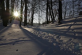 雪,太陽(yáng),冬季