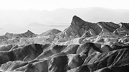 黑色和白色,山,高原