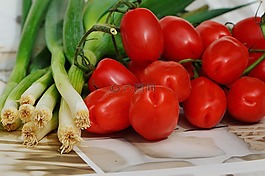 蕃茄,蔥,蔬菜