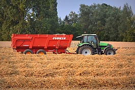 拖拉機,稻草,收成