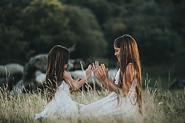 人,女孩,孩子
