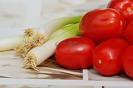 蕃茄,蔥,蔬菜