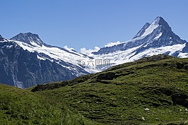 雪,山,阿爾卑斯山