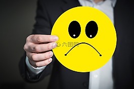 表情符號,笑臉,心情不好