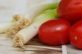 蕃茄,蔥,蔬菜