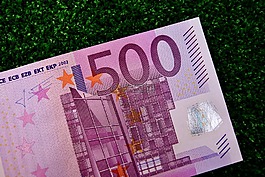歐元,500,美元的鈔票