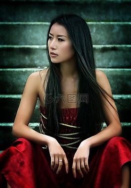 亞洲,女孩,模型