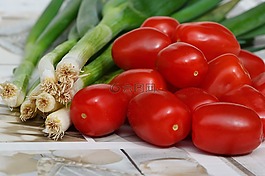 蕃茄,蔥,蔬菜