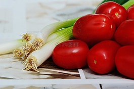 蕃茄,蔥,蔬菜
