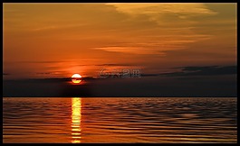 太陽,日落,海