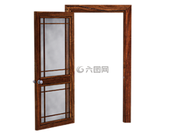 門,打開的門,木門