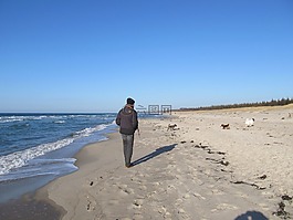 海灘,放寬,寬