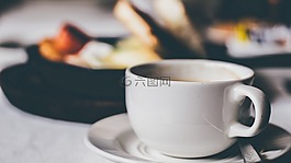 咖啡,熱,喝