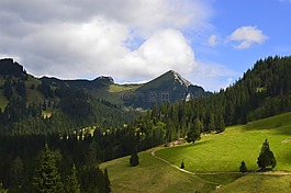 景觀,奧地利,山