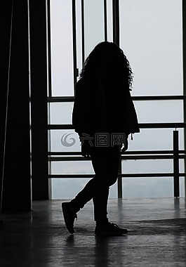 模型,陰影,婦女