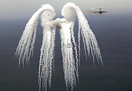 渦,飛機,耀斑釋放