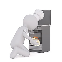 烹飪,爐灶,廚師
