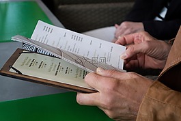 手,表,菜單