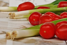 蕃茄,蔥,蔬菜