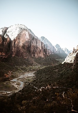 山,高原,云
