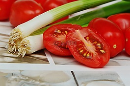 蕃茄,蔥,蔬菜
