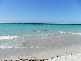 海灘,沙,海洋