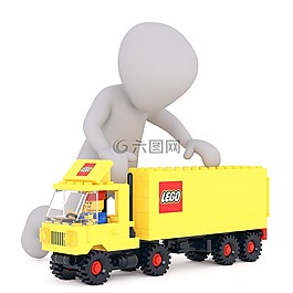 樂高,卡車,玩具