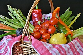 蔬菜,蘆筍,蕃茄