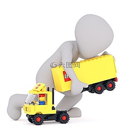 樂高,卡車,玩具
