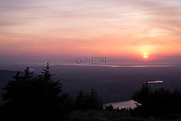 山,高原,樹