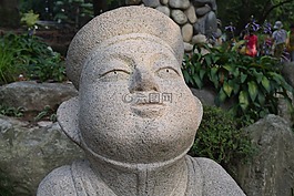 雕塑,瓦礫,男人