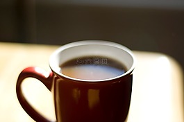 咖啡,杯,熱