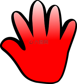 手,手指,紅色