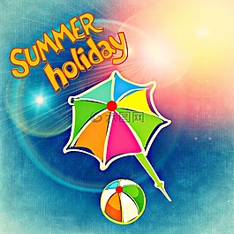 夏季,太陽,海灘