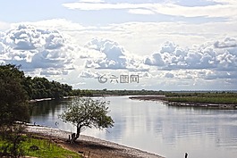 河,自然,水