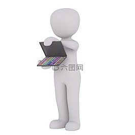 男性,3d模型,孤立