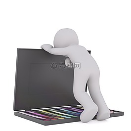 男性,3d模型,孤立
