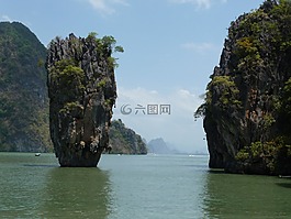 泰國,海,景觀