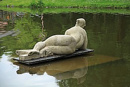雕塑,石,巖石雕刻
