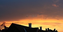 日落,天臺,心情