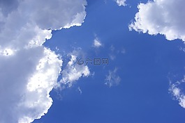 天空,藍色,云