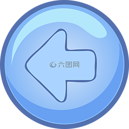 箭頭,左,藍色