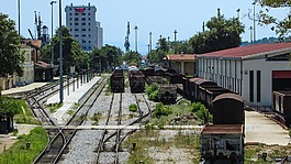導(dǎo)軌,火車(chē)站,城市