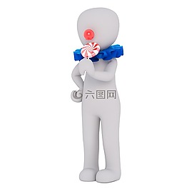 男性,3d模型,孤立