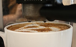 杯,咖啡,上午
