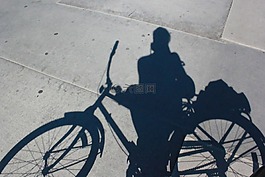 自行車,陰影,字符