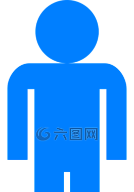 简笔图,火柴人,男子
