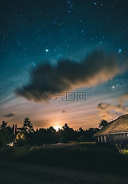 黑暗,夜,天空