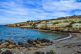 科夫,海滩,悬崖