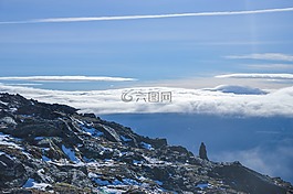 山,谷,景觀
